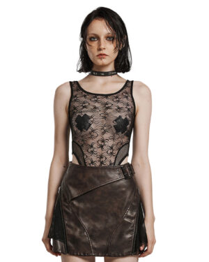 WT871 - Goth mesh bodysuit