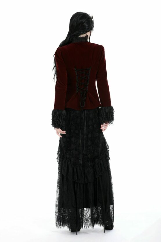 JW259 - Burgundy court zip jacket-S - Image 3