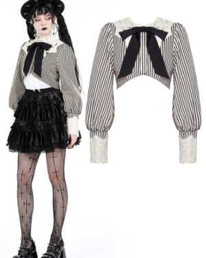 JW260 - Vintage stripe crop jacket