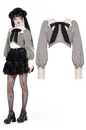 JW260 - Vintage stripe crop jacket