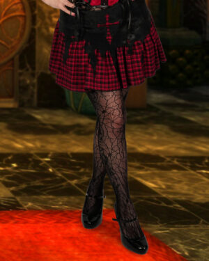 ST9001 - Halloween Gothic Fishnet Spider Web Tights