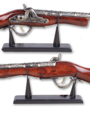 T126665 - 17" Decoration Antique Blunderbuss Model with Stand