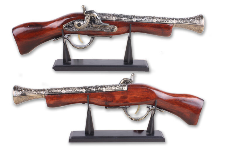 T126665 - 17" Decoration Antique Blunderbuss Model with Stand