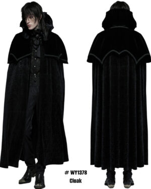 WY1378 - Gothic Nobel Night Cloak, cape