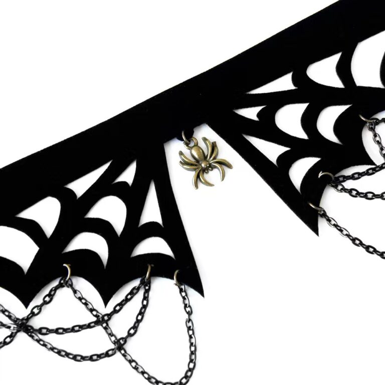68710 - Spider web choker with chains - Image 2