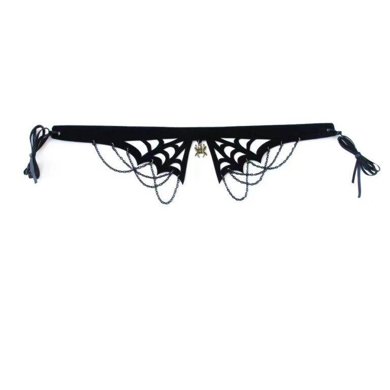 68710 - Spider web choker with chains - Image 3
