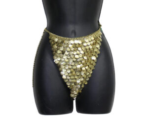 8247A - GLD - All Over Coin Bottom - GOLD