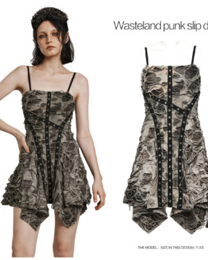 WQ712 - Wasteland punk slip dress