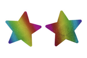 1263 - Rainbow star pasties