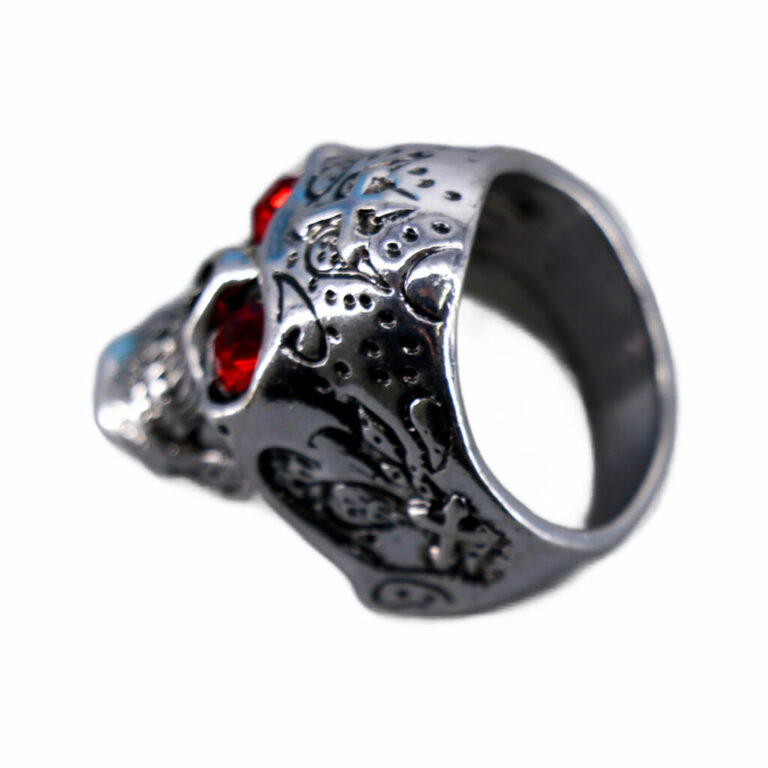 68608 - Red gem skull ring - Image 2