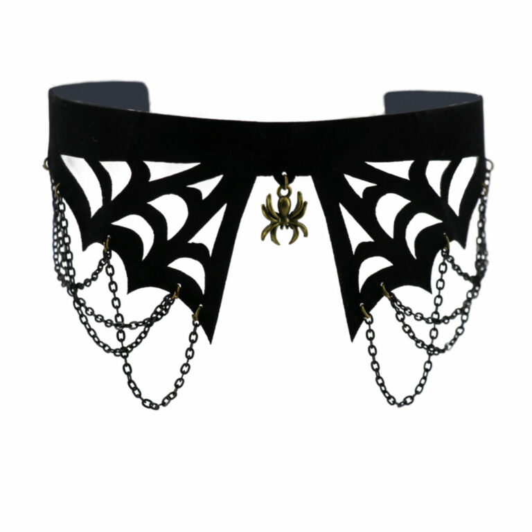 68710 - Spider web choker with chains - Image 4