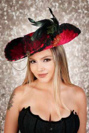 69591 - Pirate Hat with Feather and Accessories