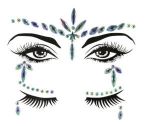 1048 - AB star teardrop gem