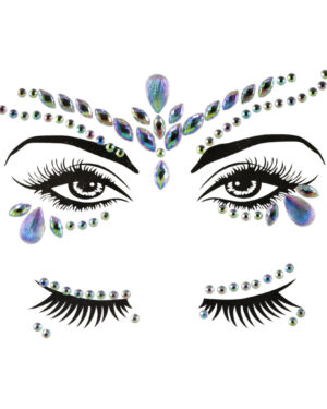 1049 - AB teardrop face gems