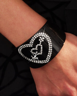 1650 - Cuff - Heart - Silver