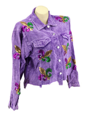 2659 - Fleur de lis corduroy jacket