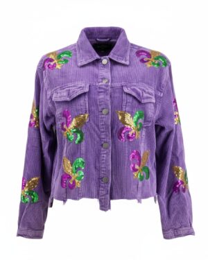 2659 - Fleur de lis corduroy jacket