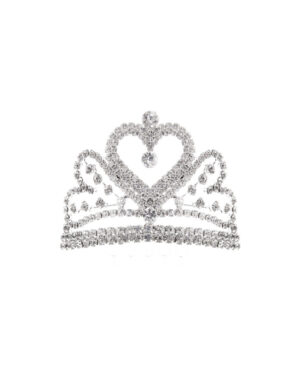 60727 - Small heart tiara ..s L2.5xH1.5xD2.25in rs