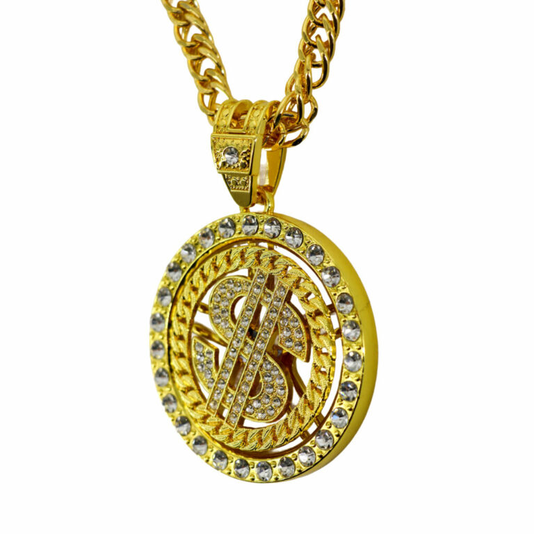 68604 - Spin $ Dollar sign Chain, gold - Image 2