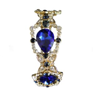 FC7664 - Crystal Gem Bracelet Gold/Blue