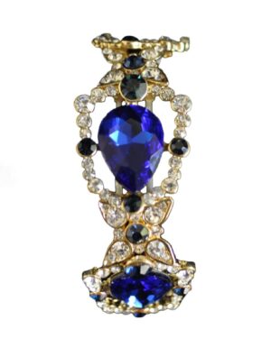 FC7664 - Crystal Gem Bracelet Gold/Blue