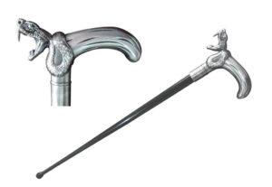 T28234 - 35" Cobra walking cane and zinc handle