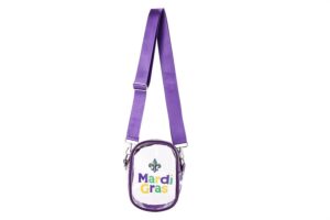 HBG104970 - Mardi-Gras clear crossbody