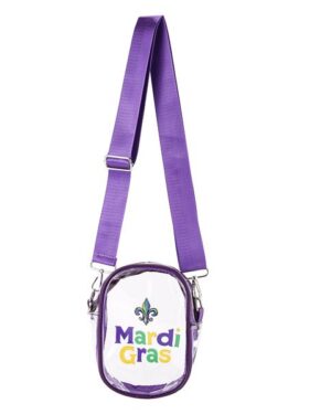 HBG104970 - Mardi-Gras clear crossbody