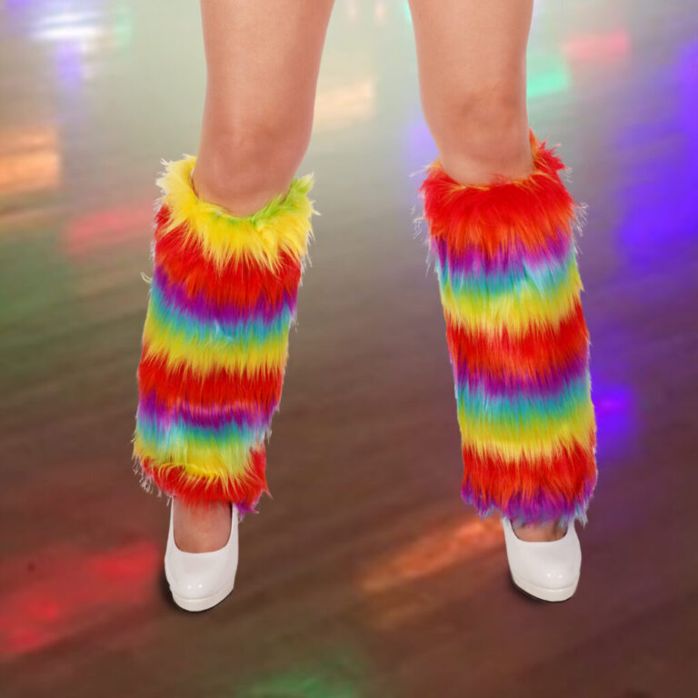 14764 - Rainbow pair leg warmer