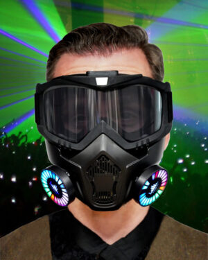 LED117 - LED Light Up Gas Mask Rave