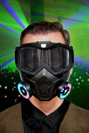 LED117 - LED Light Up Gas Mask Rave