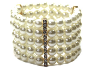 MBR1146 - 5 Row Stretch Pearl Bracelet
