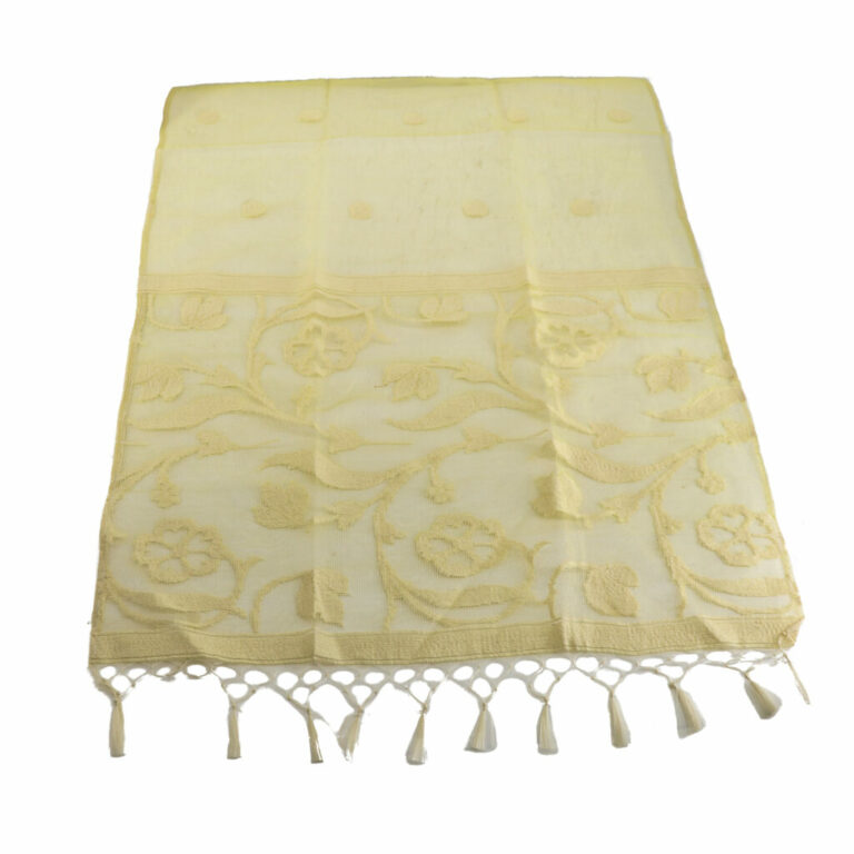 2317 - Organza Shawl-embroidered flower and dots - Image 2