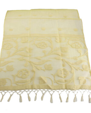 2317 - Organza Shawl-embroidered flower and dots