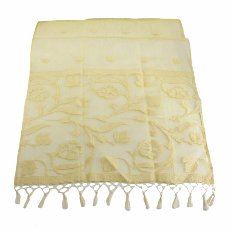 2317 - Organza Shawl-embroidered flower and dots