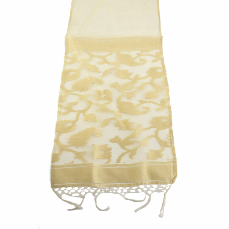 2319 - Organza scarf with fringe