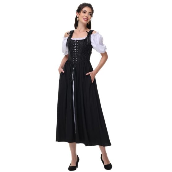 2334 - Brocade corset bodice overdress - Image 3