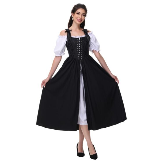 2334 - Brocade corset bodice overdress - Image 15