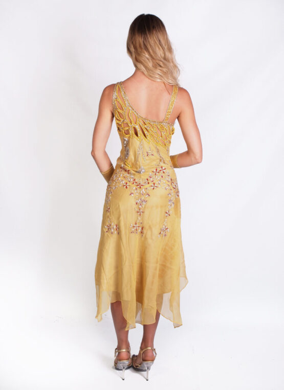 2399 - Flapper Dress - Gold - Image 2
