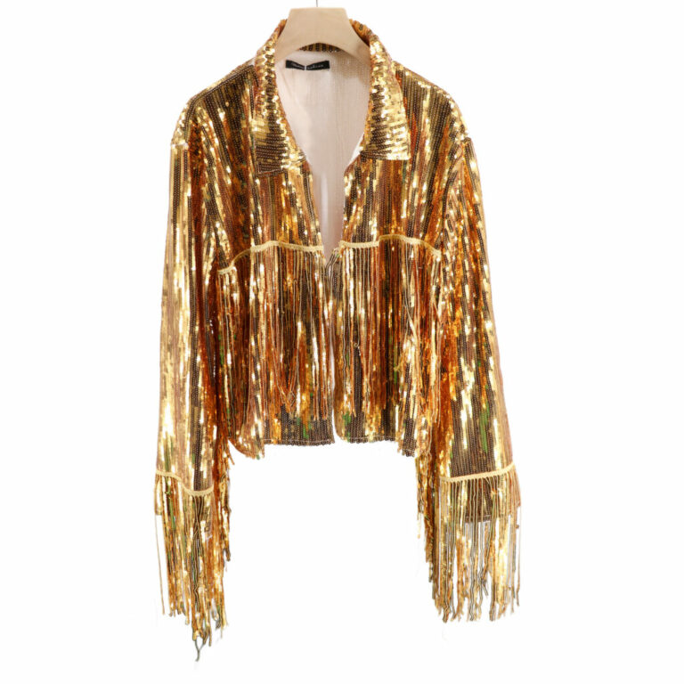2661 - Tassel fringe sequin jacket - Image 3