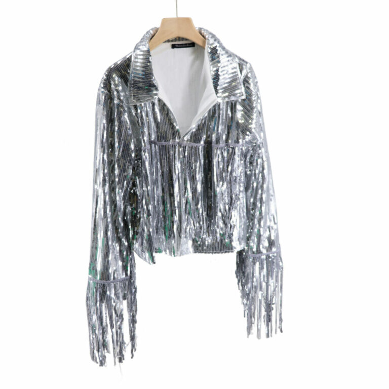 2661 - Tassel fringe sequin jacket - Image 11