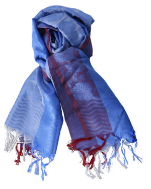 2146-Asst. - Oblong Rayon Scarf-  with fringes - Asst Cols-10 pcs in 1 pack (sold as pack)