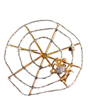 P1503 - Cobweb Brooch, Twotone