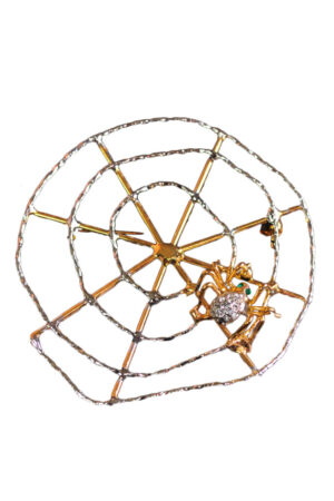 P1503 - Cobweb Brooch, Twotone