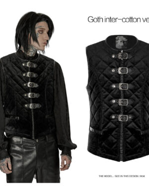WY1440 - Goth inter-cotton vest-Black