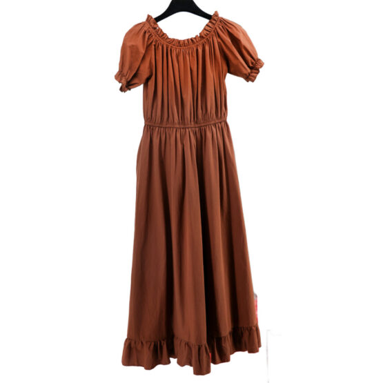 2337 - Cotton chemise ruche cotton dress - Image 2