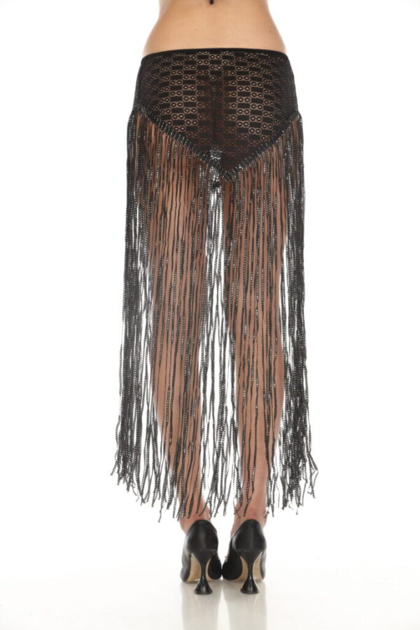 564 - Lace fringe hip skirt with shimmering tassels - Image 14