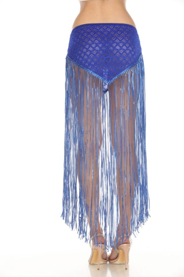 564 - Lace fringe hip skirt with shimmering tassels - Image 10