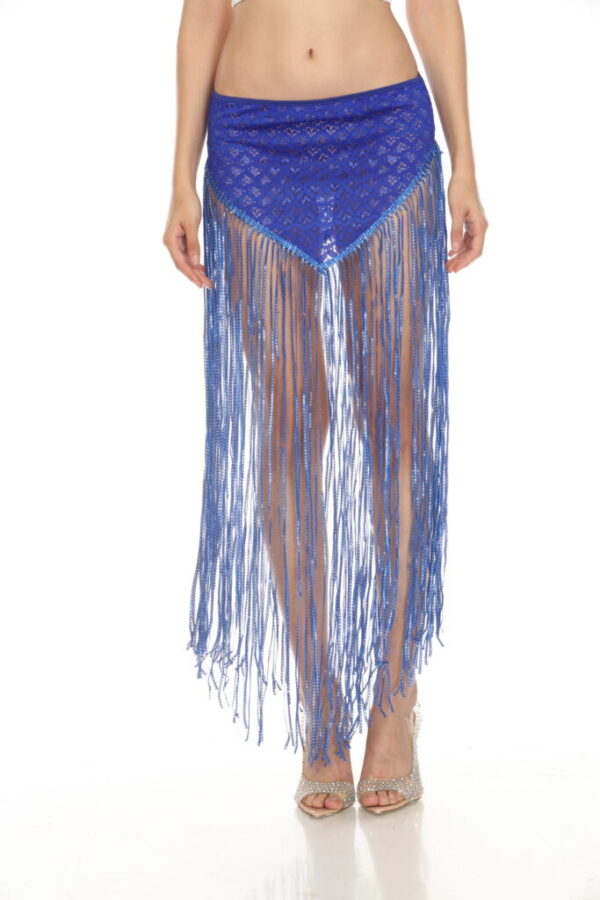 564 - Lace fringe hip skirt with shimmering tassels - Image 8