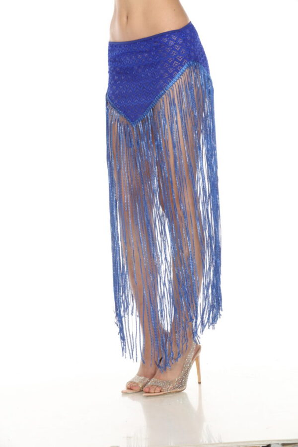 564 - Lace fringe hip skirt with shimmering tassels - Image 9